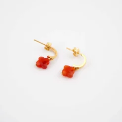 Boucles D'oreilles Tiny Cornaline - Zag Bijoux