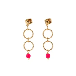 Boucles D'oreilles Valencia Plaque Or - Pomme Cannelle