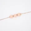 Bracelet 3 Pastilles En Acier Rose - Zag Bijoux -Bijoux Fantaisie bracelet 3 pastilles en acier rose zag bijoux