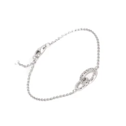 Bracelet Anneaux Entrelacés En Argent - Pomme Cannelle