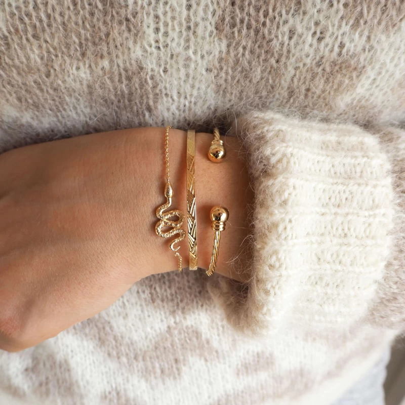 Bracelet Apophis En Plaqué Or - Pomme Cannelle 4 Bracelet Apophis En Plaqué Or - Pomme Cannelle – Image 2