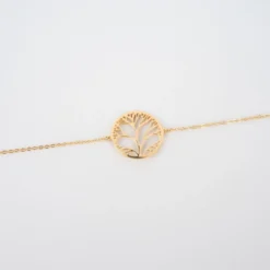 Bracelet Arbre De Vie En Acier Jaune - Zag Bijoux
