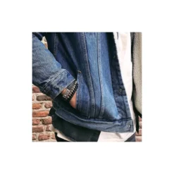 Bijoux Fantaisie -Bijoux Fantaisie bracelet black rocks 8mm rebel rose 1