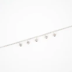 Bracelet Chaine Acier Serti De Zirconium - Zag Bijoux