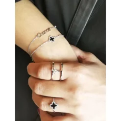 Bracelet Chance En Acier Jaune - Zag Bijoux -Bijoux Fantaisie bracelet chance en acier jaune zag bijoux 1