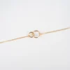 Bracelet Double Cercle En Plaqué Or - Pomme Cannelle -Bijoux Fantaisie bracelet double cercle en plaque or les creations de lili