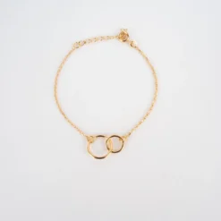 Bracelet Double Cercle En Plaqué Or - Pomme Cannelle 7 Bracelet Double Cercle En Plaqué Or - Pomme Cannelle -Bijoux Fantaisie bracelet double cercle en plaque or les creations de lili 2