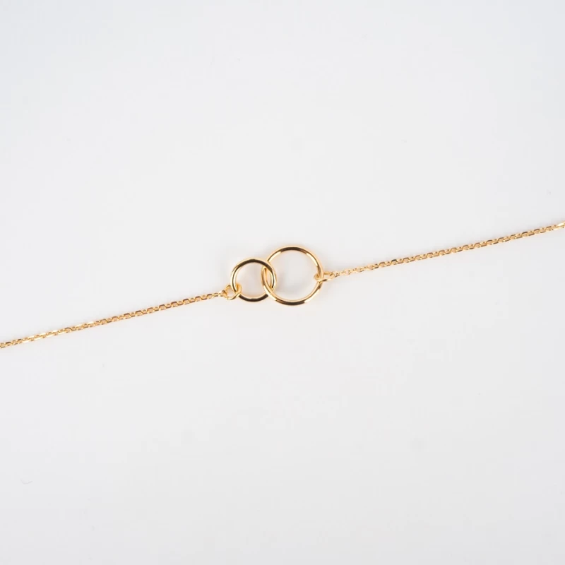 Bracelet Double Cercle En Plaqué Or - Pomme Cannelle 3 Bracelet Double Cercle En Plaqué Or - Pomme Cannelle