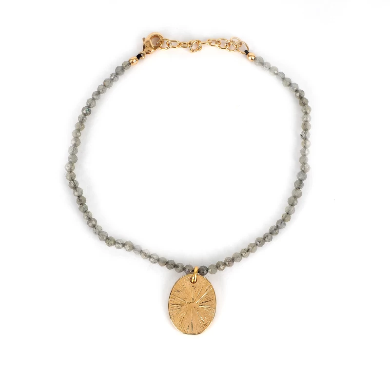 Bracelet élastique RBR0895 Plaqué Or - Pomme Cannelle 3 Bracelet élastique RBR0895 Plaqué Or - Pomme Cannelle