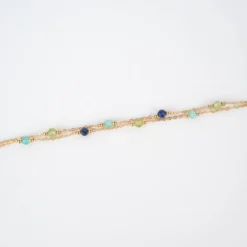 Bracelet Falls Bleu Acier Or - Zag Bijoux -Bijoux Fantaisie bracelet falls bleu acier or zag bijoux 2