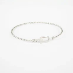 Bracelet Jonc Boucle Zirconium En Acier - Zag Bijoux