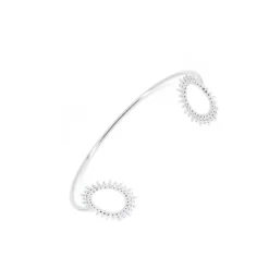 Bracelet Jonc Soleil En Argent - Pomme Cannelle