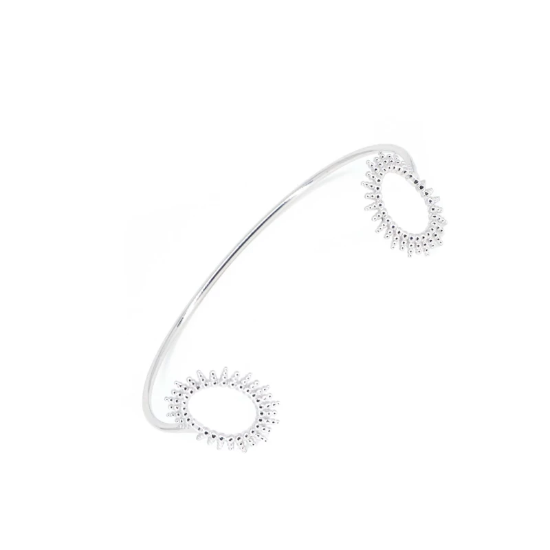 Bracelet Jonc Soleil En Argent - Pomme Cannelle 3 Bracelet Jonc Soleil En Argent - Pomme Cannelle