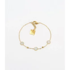 Bracelet Kalina Nacre En Acier Doré - Zag Bijoux