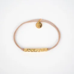 Bracelet Lien Amour Beige Or - Gas Bijoux