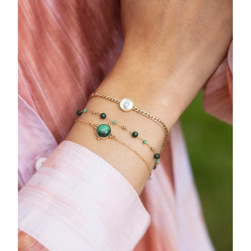 Bracelet Louane En Acier Doré - Zag Bijoux - Zag Bijoux 4 Bracelet Louane En Acier Doré - Zag Bijoux - Zag Bijoux – Image 2