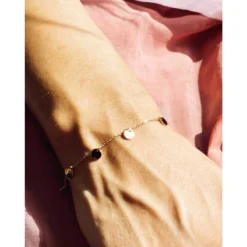 Bracelet Multi Pastilles En Acier Jaune - Zag Bijoux -Bijoux Fantaisie bracelet multi pastilles en acier jaune zag bijoux 1