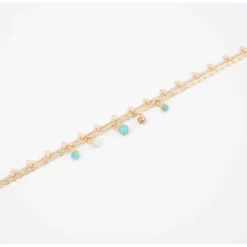 Bracelet Pearl Amazonite En Acier Jaune - Zag Bijoux