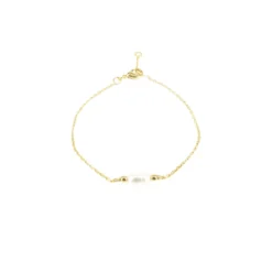 Bracelet Pépite De Perle En Plaqué Or - Pomme Cannelle