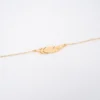 Bracelet Plume En Acier Jaune - Zag Bijoux -Bijoux Fantaisie bracelet plume en acier jaune zag bijoux