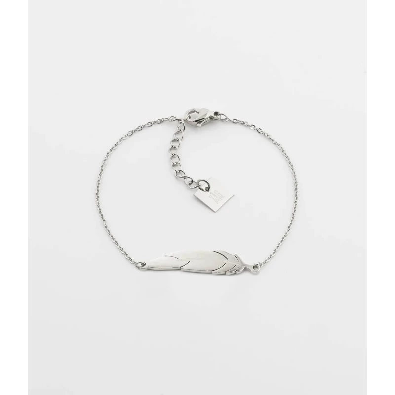 Bracelet Plume En Acier - Zag Bijoux 3 Bracelet Plume En Acier - Zag Bijoux