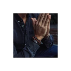 Bijoux Fantaisie -Bijoux Fantaisie bracelet tiger red 8mm rebel rose 1