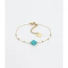 Bracelet Velasquez Turquoise En Acier - Zag Bijoux -Bijoux Fantaisie bracelet velasquez turquoise en acier zag bijoux