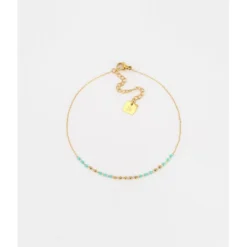 Chaîne De Cheville Halo En Acier Doré - Zag Bijoux