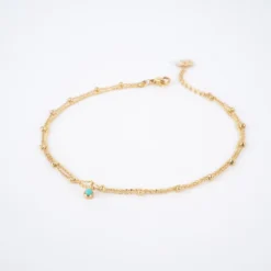 Bijoux Fantaisie -Bijoux Fantaisie chaine de cheville naila en acier or jaune zag bijoux 1