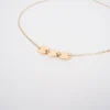 Collier 3 Pastilles En Acier Jaune - Zag Bijoux -Bijoux Fantaisie collier 3 pastilles en acier jaune zag bijoux
