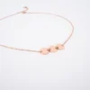 Collier 3 Pastilles En Acier Rose - Zag Bijoux