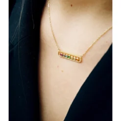 Collier Anaha En Acier Doré - Zag Bijoux -Bijoux Fantaisie collier anaha en acier dore zag bijoux 1