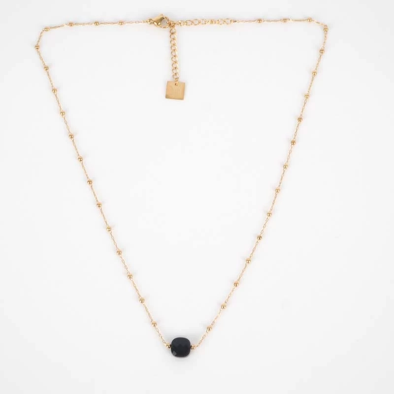 Collier Anty Noir Acier Or - Zag Bijoux 4 Collier Anty Noir Acier Or - Zag Bijoux – Image 2
