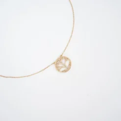 Collier Arbre De Vie Acier Or Jaune - Zag Bijoux -Bijoux Fantaisie collier arbre de vie acier or jaune zag bijoux 2