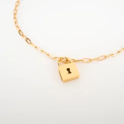 Collier Cadena En Acier Jaune - Zag Bijoux -Bijoux Fantaisie collier cadena en acier jaune zag bijoux 1