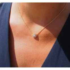 Collier Classico Rond En Argent - Pomme Cannelle -Bijoux Fantaisie collier classico rond en argent pomme cannelle 2