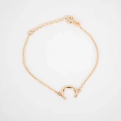 Bracelet Corne Plaqué Or - Pomme Cannelle -Bijoux Fantaisie collier corne petit modele plaque or pomme cannelle 2