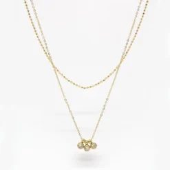 Collier Doré Alta En Acier Inoxydable - Zag Bijoux