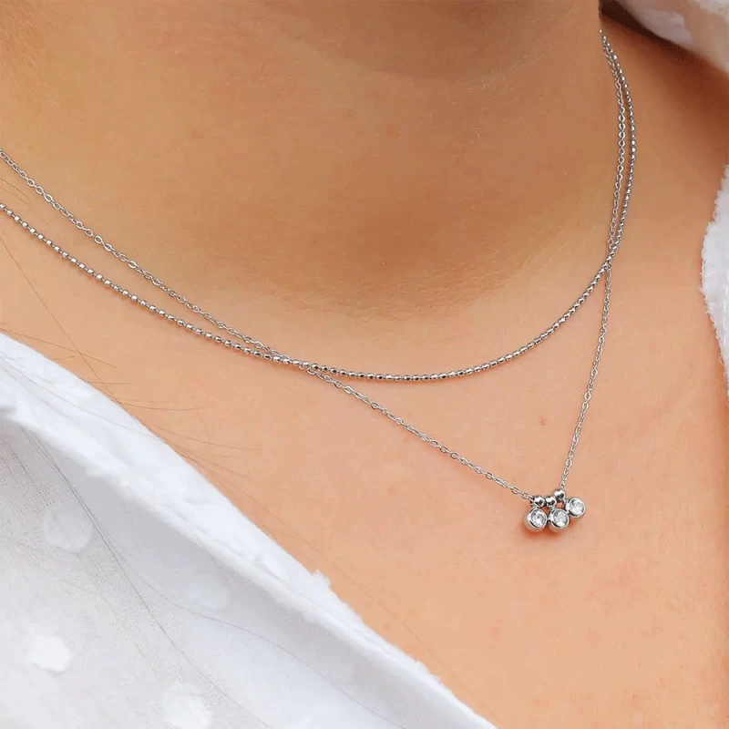 Collier Doré Alta Malachite En Acier Inoxydable - Zag Bijoux 4 Collier Doré Alta Malachite En Acier Inoxydable - Zag Bijoux – Image 2