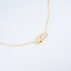 Collier Ellie En Acier Doré - Zag Bijoux -Bijoux Fantaisie collier ellie en acier dore zag bijoux 1