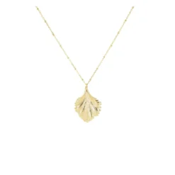 Collier Feuille Baroca En Plaqué Or - Pomme Cannelle