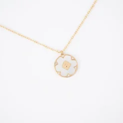 Collier Floria En Acier Or Jaune - Zag Bijoux -Bijoux Fantaisie collier floria en acier or jaune zag bijoux 2