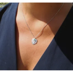 Collier Fougère En Argent - Pomme Cannelle -Bijoux Fantaisie collier fougere en argent pomme cannelle 1