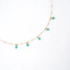 Collier Grappes Turquoise En Acier Or Jaune - Zag Bijoux 2 Collier Grappes Turquoise En Acier Or Jaune - Zag Bijoux -Bijoux Fantaisie collier grappes turquoise en acier or jaune zag bijoux