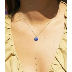 Collier Kinich Bleu En Acier - Zag Bijoux -Bijoux Fantaisie collier kinich bleu en acier zag bijoux 1