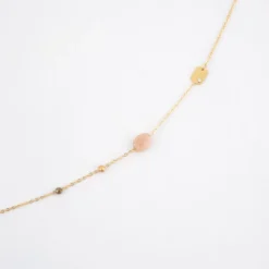 Collier Mailine Nude Et Acier Or Jaune - Zag Bijoux
