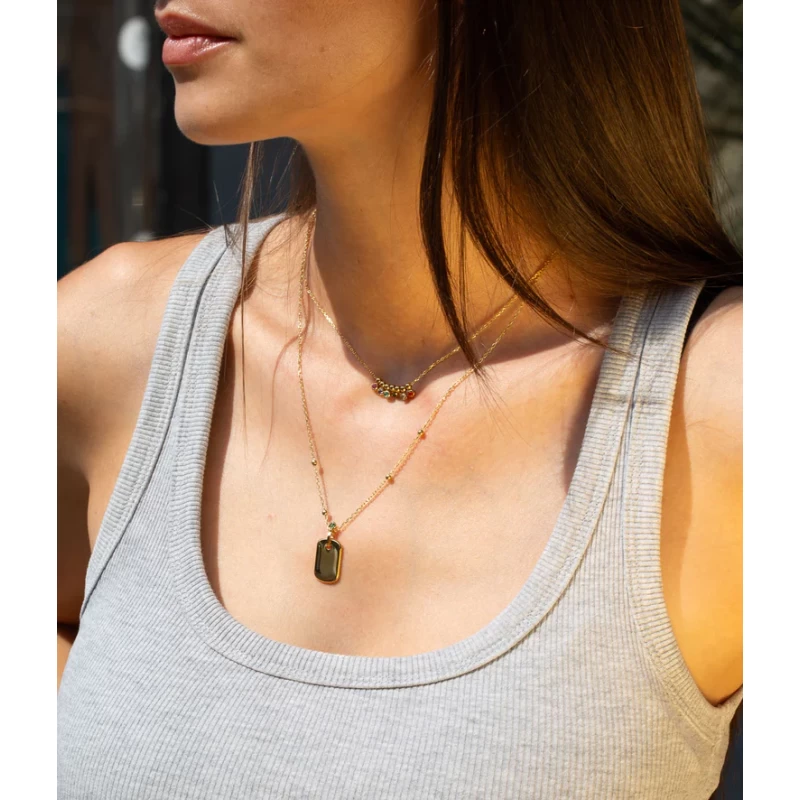 Collier Manis En Acier Doré - Zag Bijoux 4 Collier Manis En Acier Doré - Zag Bijoux – Image 2