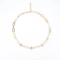 Collier Milady En Acier Or Jaune - Zag Bijoux -Bijoux Fantaisie collier milady en acier or jaune zag bijoux 2