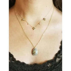 Collier Océane En Quartz Rose - Zag Bijoux -Bijoux Fantaisie collier oceane en quartz rose zag bijoux 1