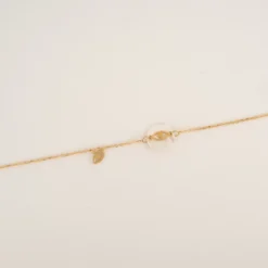 Collier œil Nacre En Acier Jaune - Zag Bijoux